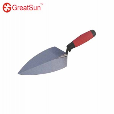 Welding Type Bricklaying Trowel With Double Color Plastic Handle